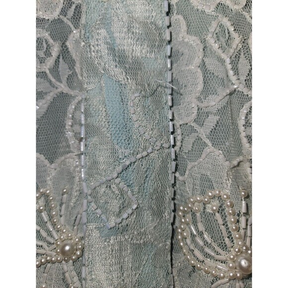 Vtg Judith Ann Plus Drop Waist Sequin & Beaded Long Jacket & Dress Sz XXL 18/20 - Picture 6 of 7